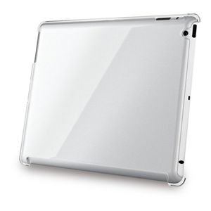 BUFFALO iPad(2012年モデル)用 3Hハードケース 液晶保護フィルム付 クリア BSIPD12HCR