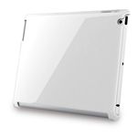 BUFFALO iPad(2012年モデル)用 3Hハードケース 液晶保護フィルム付 ホワイト BSIPD12HWH