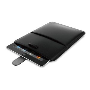 BUFFALO iPad(2012年モデル)用 スリーブケース 液晶保護フィルム付 ブラック BSIPD12PBK