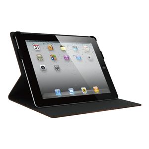 BUFFALO iPad(2012年モデル)用 スリムケース 液晶保護フィルム付 ブラウン BSIPD12PUBR