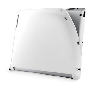 BUFFALO iPad(2012年モデル)用 シリコンケース 液晶保護フィルム付 ホワイト BSIPD12SWH