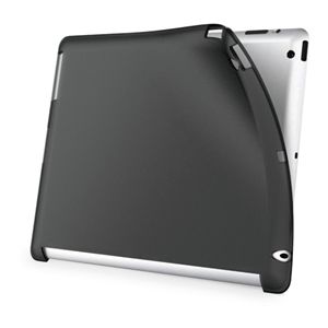 BUFFALO iPad(2012年モデル)用 ソフトケース 液晶保護フィルム付 ブラック BSIPD12TBK