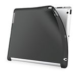 BUFFALO iPad(2012年モデル)用 ソフトケース 液晶保護フィルム付 ブラック BSIPD12TBK