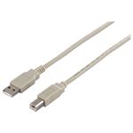BUFFALO USB2.0ケーブル (A to B) アイボリー 1m BSUAB210IV