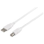 BUFFALO USB2.0ケーブル (A to B) ホワイト 1m BSUAB210WH