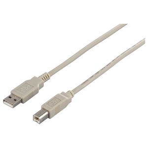 BUFFALO USB2.0ケーブル (A to B) アイボリー 2m BSUAB220IV