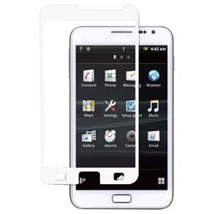 BUFFALO GALAXY Note SC-05D専用 液晶保護フィルム イージーフィット/光沢タイプ ホワイト BSEFGSC05DWH