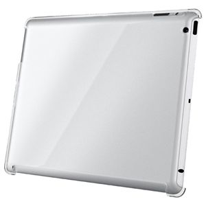 BUFFALO iPad(2012年発売モデル)専用シェルケース クリア 液晶保護フィルム付 BSIPD12CHCR