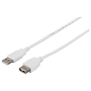 BUFFALO USB2.0延長ケーブル (A to A) 1.5m ホワイト BSUAA215WH