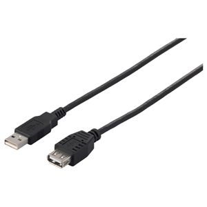 BUFFALO USB2.0延長ケーブル (A to A) 3m ブラック BSUAA230BK