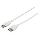 BUFFALO USB2.0延長ケーブル (A to A) 3m ホワイト BSUAA230WH
