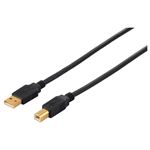 BUFFALO USB2.0ケーブル (A to B) フェライト素子ねり込みタイプ 2m ブラック BSUABHFC220BK