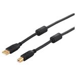 BUFFALO USB2.0ケーブル (A to B) サージ機能付 3m ブラック BSUABSFC230BK