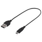 BUFFALO USB2.0ケーブル(A to microB) スリムタイプ 1.2m ブラック BSMPC12U12BK