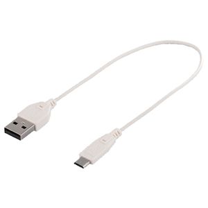 BUFFALO USB2.0ケーブル(A to microB) スリムタイプ 1.2m ホワイト BSMPC12U12WH