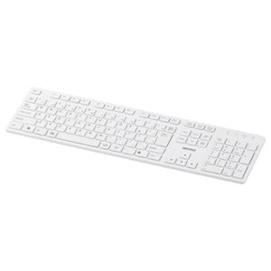 BUFFALO Bluetooth3.0対応 薄型ワイヤレスキーボード 省エネモデル ホワイト BSKBB09WH