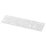 BUFFALO Bluetooth3.0対応 薄型ワイヤレスキーボード 省エネモデル ホワイト BSKBB09WH