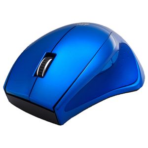 BUFFALO Simpring対応 無線(2.4GHz)BlueLEDマウス 5ボタン 省エネモデル ブルー SRMB04BL