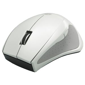 BUFFALO Simpring対応 無線(2.4GHz)BlueLEDマウス 5ボタン 省エネモデル ホワイト SRMB04WH