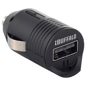 BUFFALO シガー充電アダプター 1ポート どっちもポートタイプ ブラック BSMPA14BK