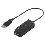 BUFFALO USBオーディオ変換ケーブル(USB A to 3.5mmステレオミニプラグ) BSHSAU01BK