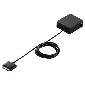BUFFALO 平型iPhone・iPod充電器 ケーブル一体型タイプ ブラック BSIPA12BK