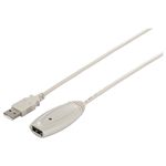 BUFFALO USB2.0リピーターケーブル (A to A) 5m ホワイト BSUAAR250WH