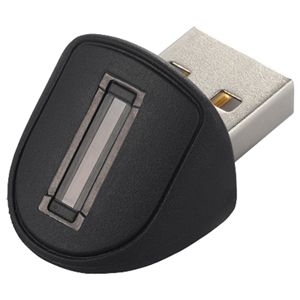 BUFFALO USB指紋認証器 直挿しタイプ ブラック BSSN02BK