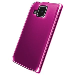 BUFFALO ELUGA V P-06D専用 ソフトケース 液晶保護フィルム付 ピンク BSMPP06DTPK