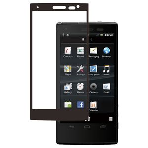 BUFFALO ELUGA V P-06D専用 液晶保護フィルム イージーフィット/光沢タイプ ブラック BSEFGP06DBK