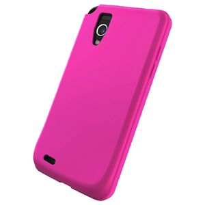 BUFFALO Optimus it L-05D専用 シリコンケース 液晶保護フィルム付 ピンク BSMPL05DSPK