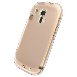 BUFFALO F-12D専用 ソフトケース 液晶保護フィルム付 クリア BSMPF12DTCR