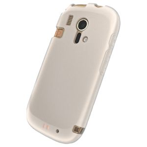 BUFFALO F-12D専用 シリコンケース 液晶保護フィルム付 クリア BSMPF12DSCR