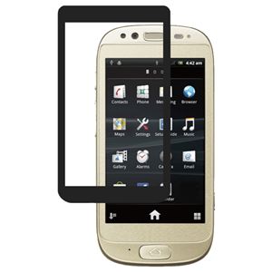 BUFFALO F-12D専用 液晶保護フィルム イージーフィット/光沢タイプ ブラック BSEFGF12DBK