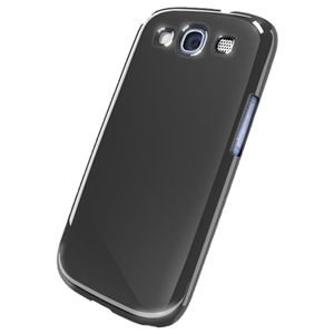 BUFFALO GALAXY SIII SC-06D専用 3Hハードケース 液晶保護フィルム付 ブラック BSMPSC06DHBK