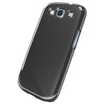 BUFFALO GALAXY SIII SC-06D専用 3Hハードケース 液晶保護フィルム付 ブラック BSMPSC06DHBK