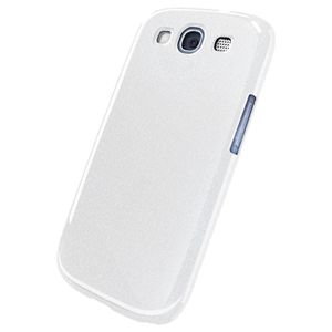 BUFFALO GALAXY SIII SC-06D専用 3Hハードケース 液晶保護フィルム付 ホワイト BSMPSC06DHWH