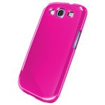 BUFFALO GALAXY SIII SC-06D専用 3Hハードケース 液晶保護フィルム付 ピンク BSMPSC06DHPK