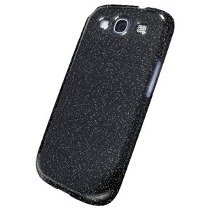 BUFFALO GALAXY SIII SC-06D専用 3Hハードケース 液晶保護フィルム付 ブラック BSMPSC06DSHLBK