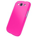 BUFFALO GALAXY SIII SC-06D専用 ラバーハードケース 選べる液晶保護フィルム2枚付 ピンク BSMPSC06DHRPK