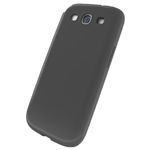 BUFFALO GALAXY SIII SC-06D専用 シリコンケース 液晶保護フィルム付 ブラック BSMPSC06DSBK