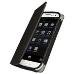 BUFFALO GALAXY SIII SC-06D専用 レザーケース 液晶保護フィルム付 ブラック BSMPSC06DLABK