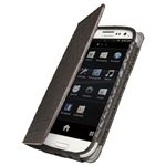 BUFFALO GALAXY SIII SC-06D専用 レザーケース 液晶保護フィルム付 ブラウン BSMPSC06DLABR