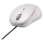 BUFFALO 有線TOGレーザー式マウス 5ボタン 横スクロール BEYOND THE LASERシリーズ ホワイト BSMBLU03WH