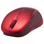 BUFFALO 無線TOGレーザー式マウス 5ボタン 横スクロール LASERシリーズ 電池長持ち レッド BSMBLW03RD