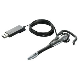 BUFFALO 片耳イヤフック式ヘッドセット USB接続 シルバー BSHSUE02SV