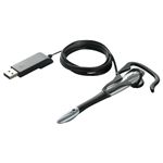 BUFFALO 片耳イヤフック式ヘッドセット USB接続 シルバー BSHSUE02SV