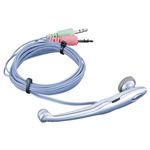 BUFFALO 片耳イヤフォン式ヘッドセット シルバー BSHSE05SV