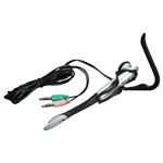 BUFFALO 片耳イヤフック式ヘッドセット シルバー BSHSE06SV