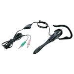 BUFFALO 片耳イヤフック式ヘッドセット ボリューム付 ブラック BSHSE06VBK